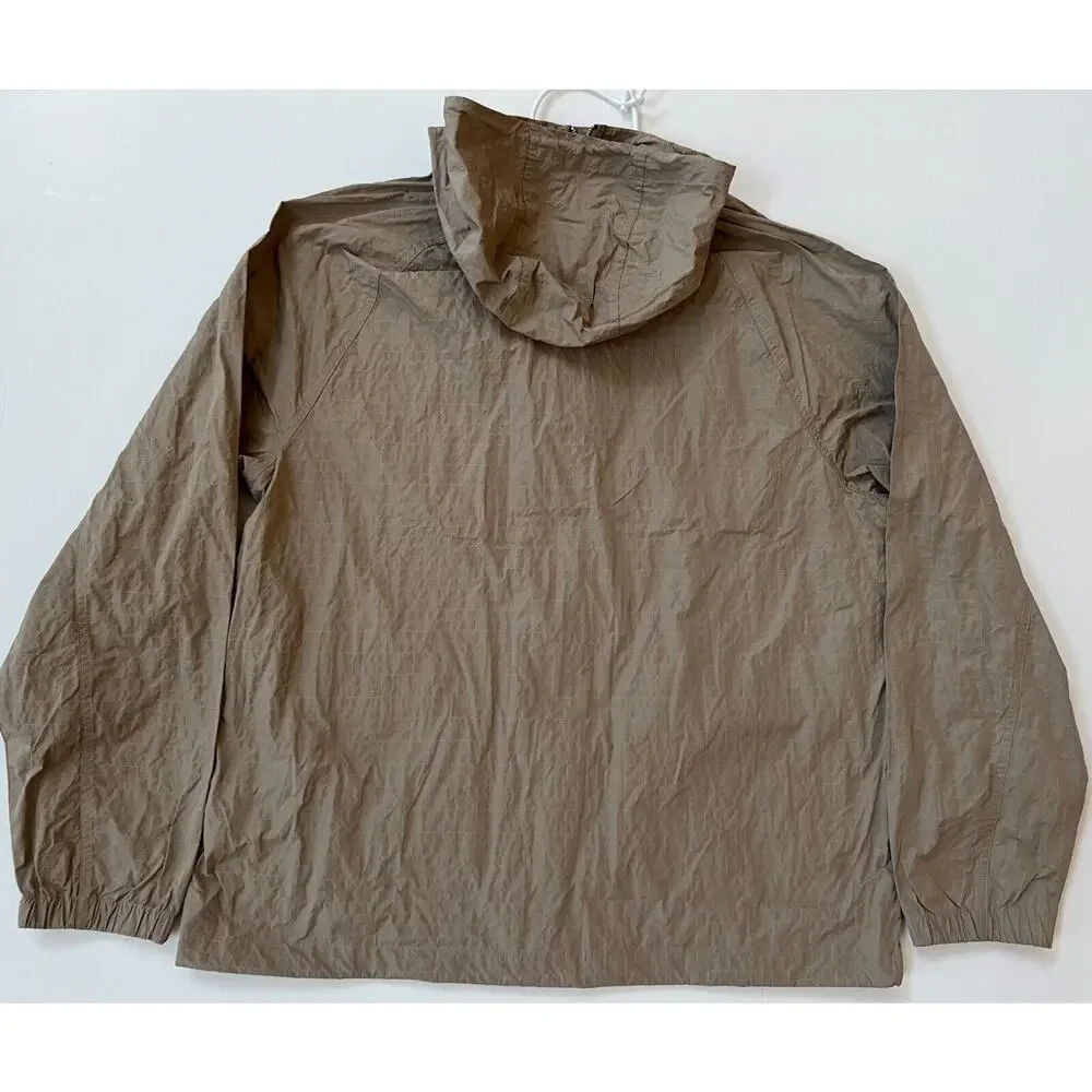 Nike Club Bowline Jacket Windbreaker Khaki Black FN3108-247 Men's Size L